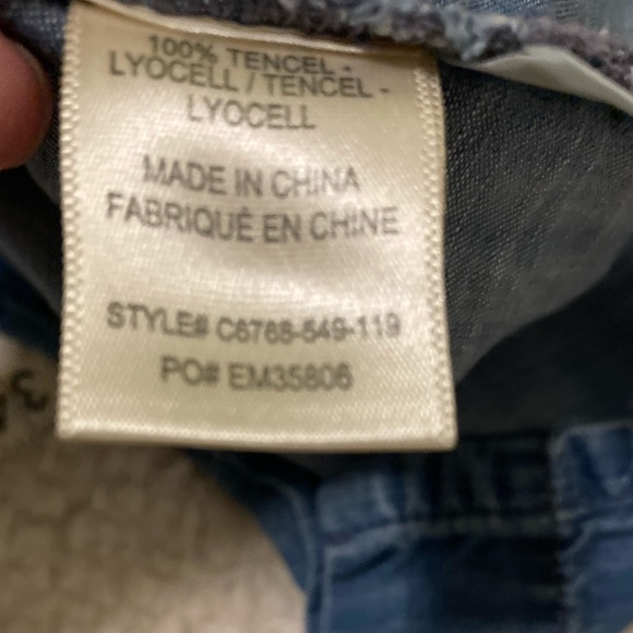 Anthropologie Cloth & Stone chambray mini Dress - - Picture 8 of 9